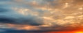 A Palette of Passion: The Fiery Hues of Sunset, Sky replacement - Generative AI technology