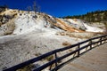 Palette Springs. Devils thumb at the Mammoth Hot Springs. Yellowstone National Park. Wyoming. USA.