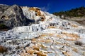 Palette Springs. Devils thumb at the Mammoth Hot Springs. Yellowstone National Park. Wyoming. USA.