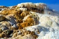 Palette Springs. Devils thumb at the Mammoth Hot Springs. Yellowstone National Park. Wyoming. USA.