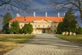 The Palffy Manor house from the 17th century in park in Malacky Slovakia Royalty Free Stock Photo