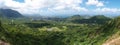 Pali lookout panoramic Hawaii