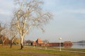 Palic lake with a beach in Vojvodina, Serbia Royalty Free Stock Photo