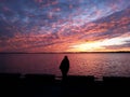 Palic Lake a walk in the twilight