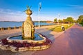 Palic lake walkway at dawn near town of Subotica view Royalty Free Stock Photo