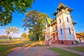 Palic lake waterfront near Subotica historic architecture view Royalty Free Stock Photo