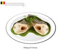 Paling in`t Groen, A Popular Dish in Belgium Royalty Free Stock Photo