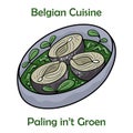 Paling in\'t Groen, A Popular Dish in Belgium