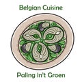 Paling in\'t Groen, A Popular Dish in Belgium Royalty Free Stock Photo