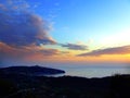 Palinuro coast with sunset