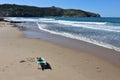 Palinuro - Lettino isolato sulla spiaggia del Lido Bau Bau Beach