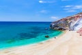 Paliochori beach, Milos island, Cyclades, Aegean, Greece Royalty Free Stock Photo