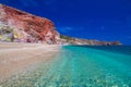 Paliochori beach, Milos island, greek Cyclades, Aegean, Greece, Europe Royalty Free Stock Photo