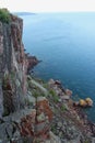 Palisade Head Cliff with Shovel Point in the Background Royalty Free Stock Photo