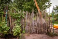 Palisade in village Royalty Free Stock Photo