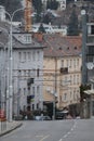 Palisady street from Bratislava castle to city centre