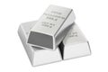 Palladium ingots, 3D rendering Royalty Free Stock Photo