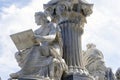 Pallas Athena Brunnen in front of the parliament (goddess of wisdom) fountain. Royalty Free Stock Photo