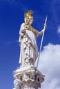 Pallas Athena Brunnen in front of the parliament (goddess of wisdom) fountain. Royalty Free Stock Photo