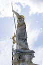 Pallas Athena Brunnen in front of the parliament (goddess of wisdom) fountain. Royalty Free Stock Photo