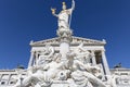 Pallas Athena Fountain in front of Austrian Parliament Building, Vienna, Austria Royalty Free Stock Photo