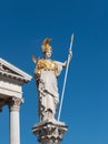 Pallas Athena statue at Austrian Parliament building, Vienna Royalty Free Stock Photo