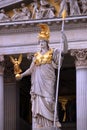 Pallas Athena statue Austrian Parliament Vienna Royalty Free Stock Photo