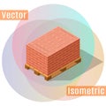 Pallet bricks isometric