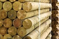 Pallet of fencing posts