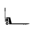 Pallet jack silhouette icon