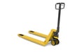 Pallet jack on white. 3d rendering Royalty Free Stock Photo