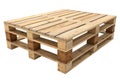 Pallet table isolated on white background - 3d rendering - generated by ai Royalty Free Stock Photo