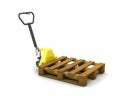 Pallet truck Royalty Free Stock Photo