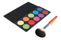 Pallete and brush Royalty Free Stock Photo