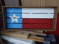 Pallett wood Texas flag Royalty Free Stock Photo