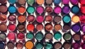 Colorful eyeshadows