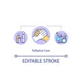 Palliative care concept icon