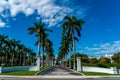 Main Entrance of Henry Morrison Flagler Museum in Palm Beach, Florida Royalty Free Stock Photo