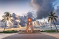 Palm Beach, Florida, USA clock tower on Worth Ave Royalty Free Stock Photo