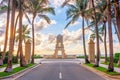 Palm Beach, Florida, USA clock tower on Worth Ave Royalty Free Stock Photo