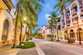 Palm Beach, Florida, USA at Worth Ave Royalty Free Stock Photo