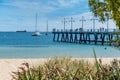 Palm Beach Jetty is a great fishing location in Rockingham Royalty Free Stock Photo