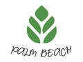 Palm Beach Logo Vector File Royalty Free Stock Photo