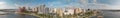 Palm Beach skyline, Florida. Panoramic aerial view from drone at Royalty Free Stock Photo