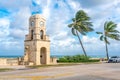 Palm Beach Worth Avenue clock tower Florida USA