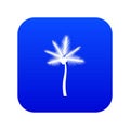 Palm butia capitata icon digital blue