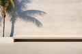 Palm Chic Minimal Product Mockup on Luxe Concrete Wall