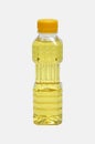 Palm cooking oil in a plastic bottle white background Royalty Free Stock Photo