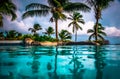 Palm forest,Barbados Royalty Free Stock Photo