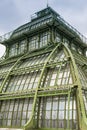 Palm House building Palmenhaus, an art nouveau structure at the imperial garden of Schonbrunn in Vienna, Austria. Royalty Free Stock Photo